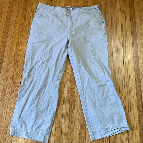 Columbia Sz 40 AM8187 Pant Slacks Trouser 5 Pocket Men’s Beige Tan - Picture 3 of 9